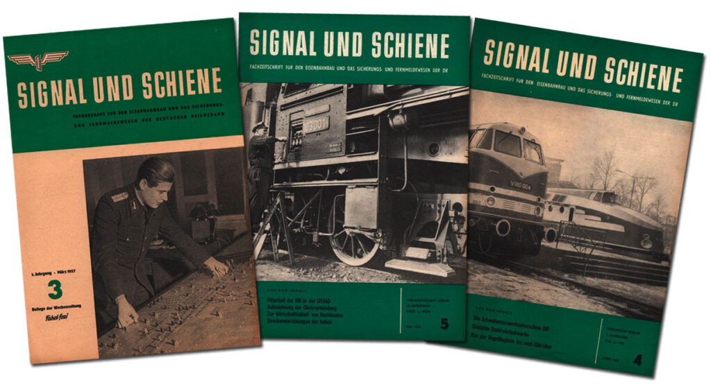 Titelblätter Signal und Schiene